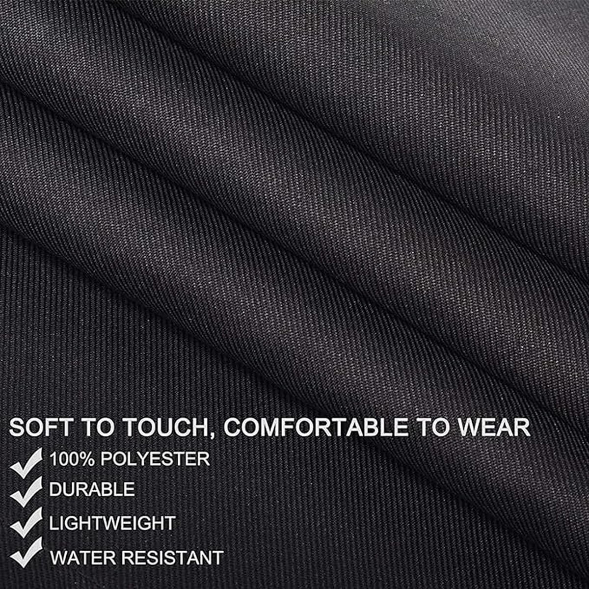 Stain-Resistant Kitchen Apron Bib in Classic White with Stylish Black Trim