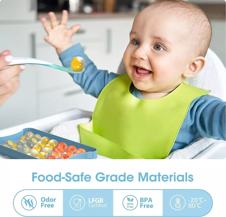 72-Ice Ball Maker Set with Lids, Storage Bin, Scoop & Tongs – Easy-Release Ice Cube Trays for Perfect Drinks