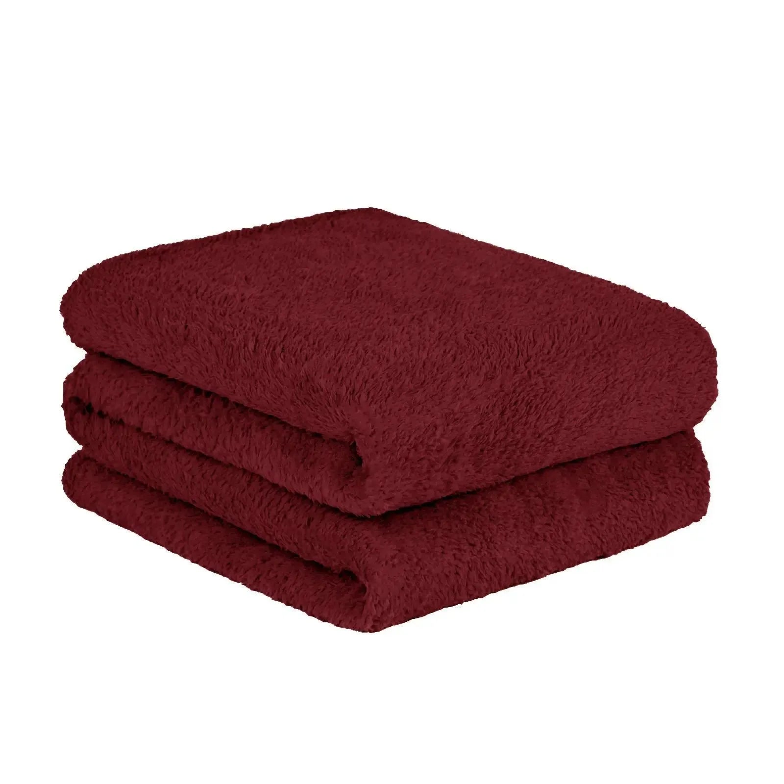 Large Soft Warm Teddy Fleece Throw Blanket - Perfect for Sofa, Bed, Single, Double, King