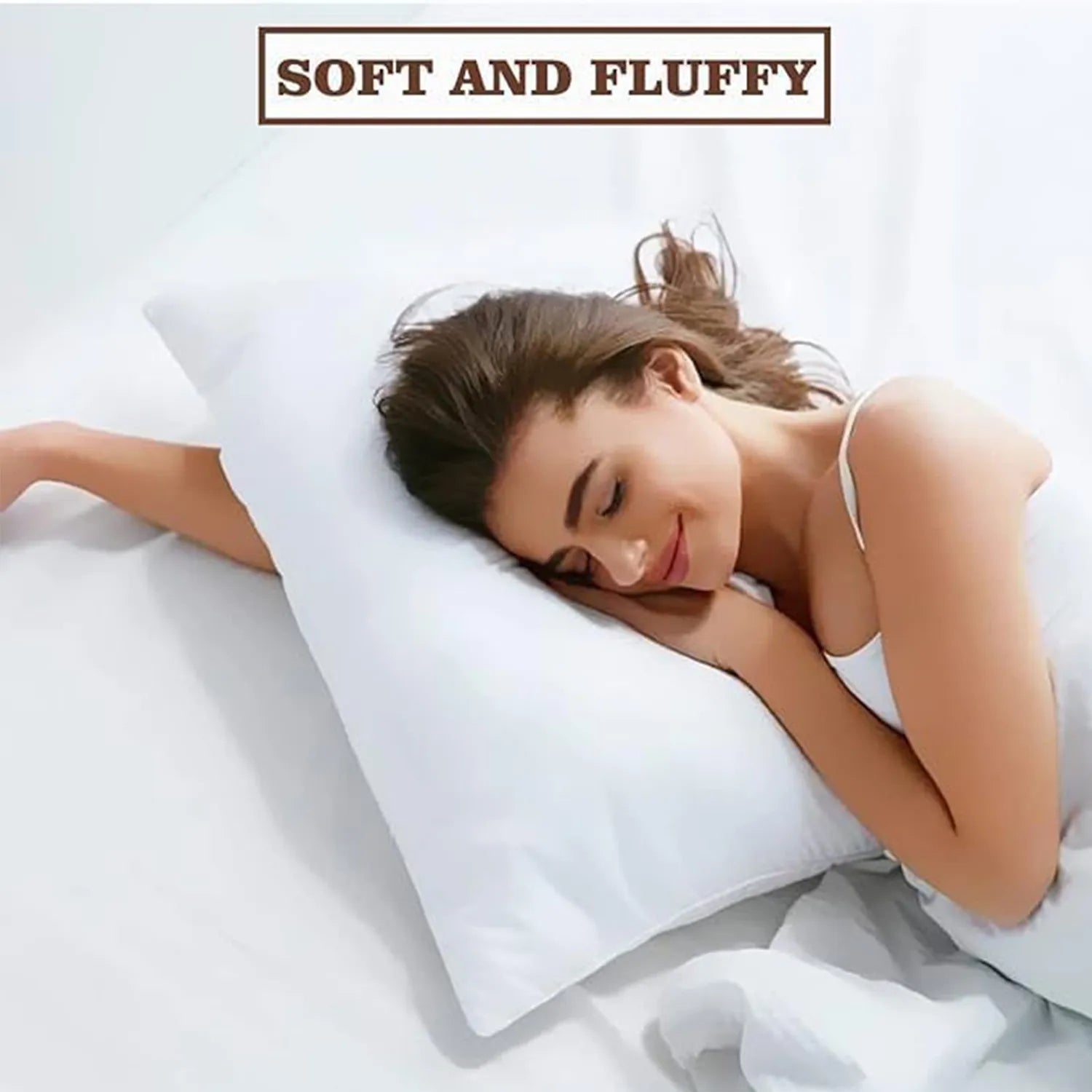 4-Pack Luxury Pillows Medium Support, Anti-Allergy, Hotel Quality - Ideal for All Sleeping Positions