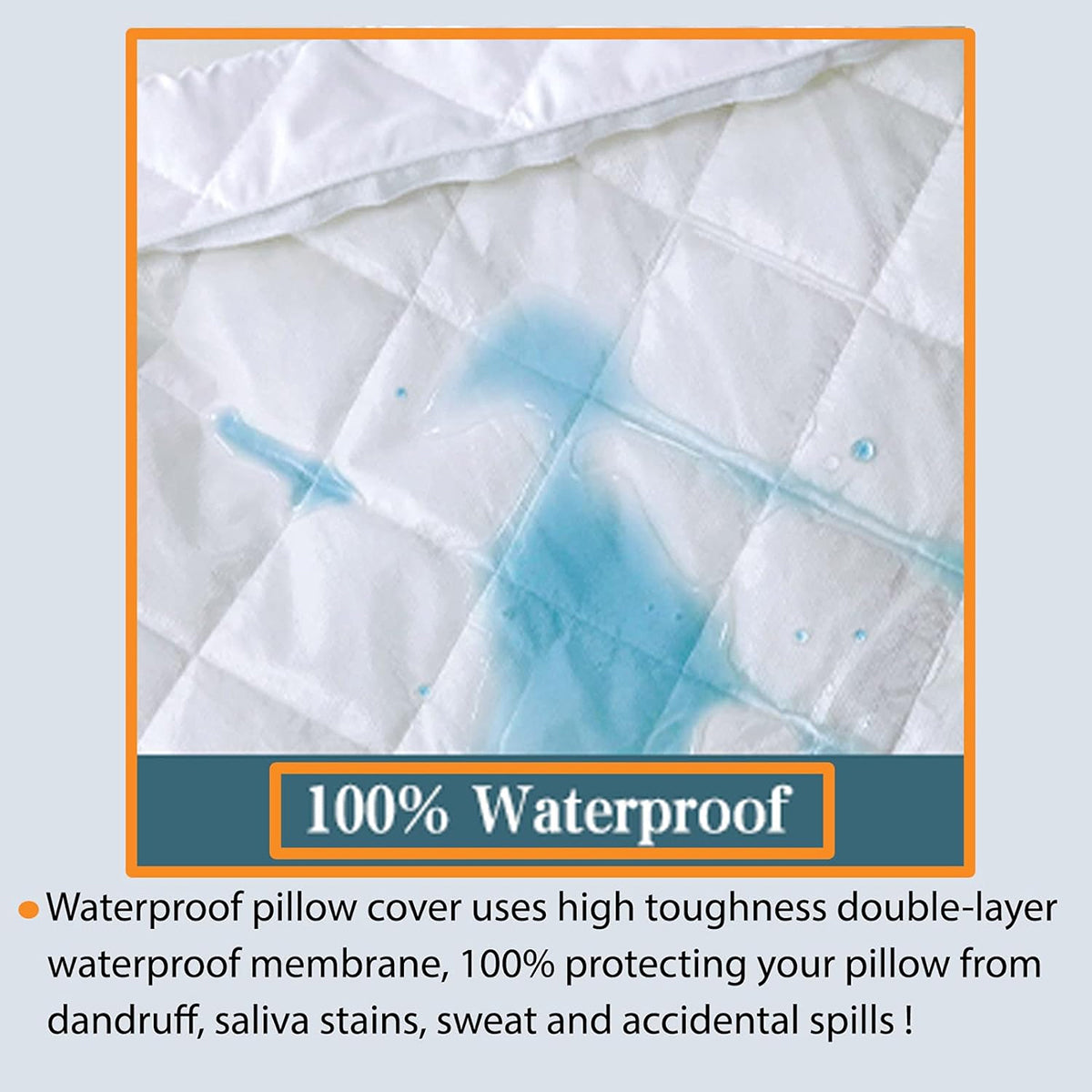 Quilted Waterproof Pillow Protectors - Sleep Secure, Breathable & Hypoallergenic