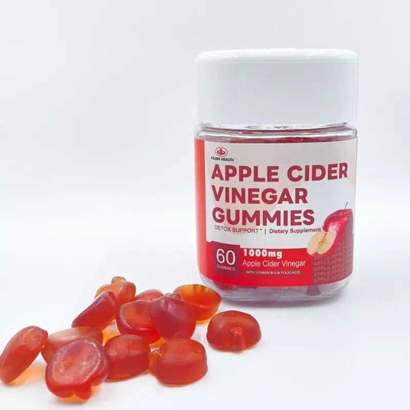 Apple Cider Vinegar Gummies 1000mg - 60 Count | With the Mother, Vitamin B12 & Folic Acid